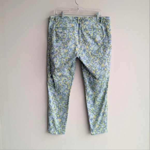 GAP Pastel Abstract Print Skinny Khaki Ankle Pants - Picture 5 of 8